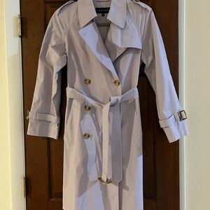 Chic Lilac Lavender Trench Coat